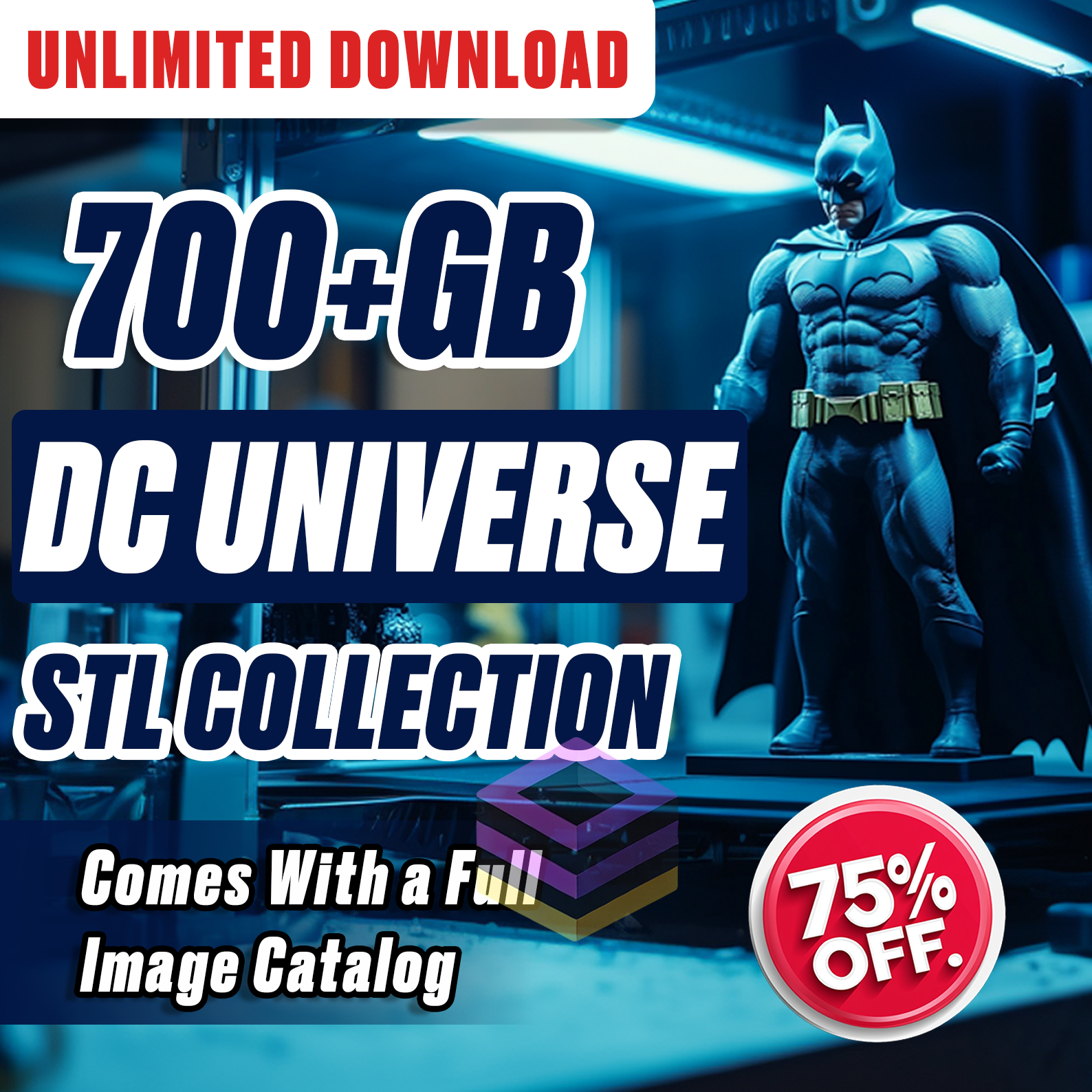 DC STL Bundle – 700+ GB 3D Printable Models for Any Printer